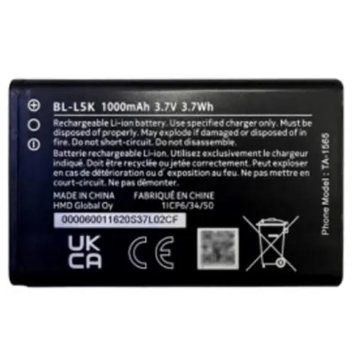 Replacement for NOKIA BL-L5K BL-L5J 1000MAH BATTERY SCS - Quality Phone Parts in Sri Lanka
